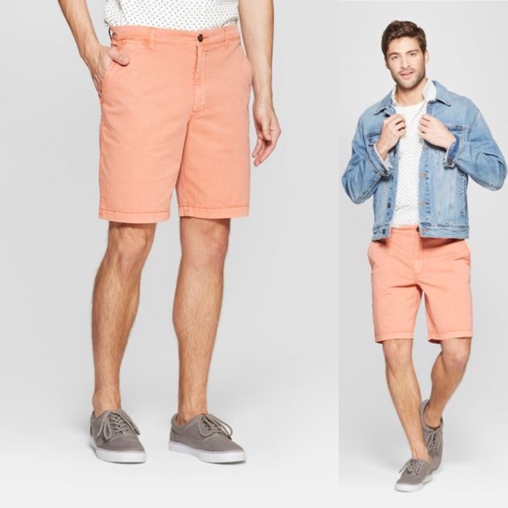 Goodfellow & Co Pigment Chino Shorts Bengal Ginger - Picture 1 of 5